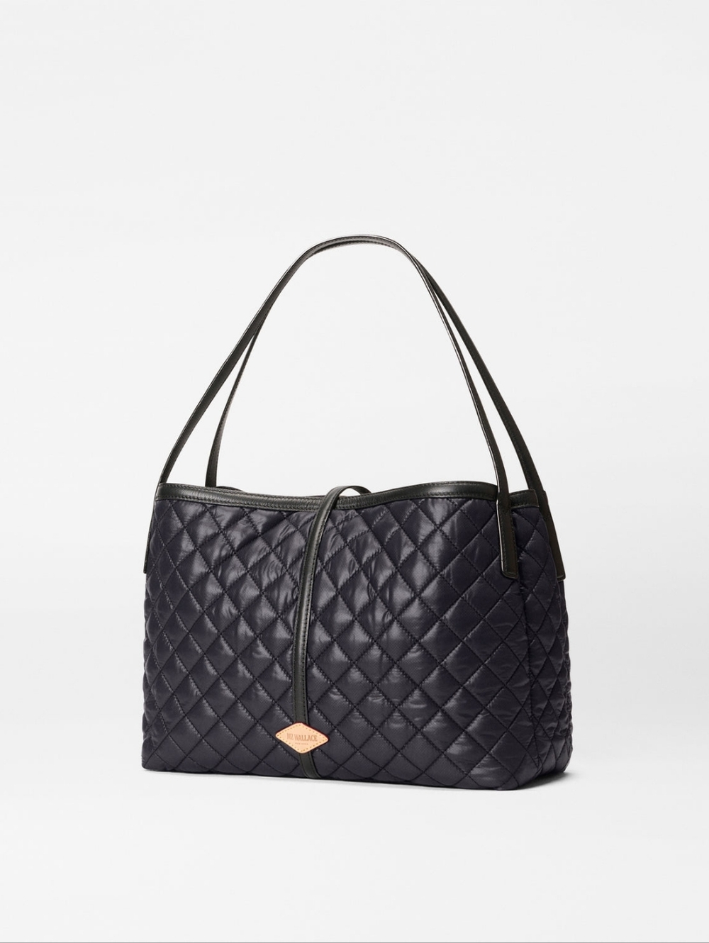 MZ Wallace Black Astor E/W Luxary Tote Bag Quilted Leather Shoulder Bag - Picture 4 of 14